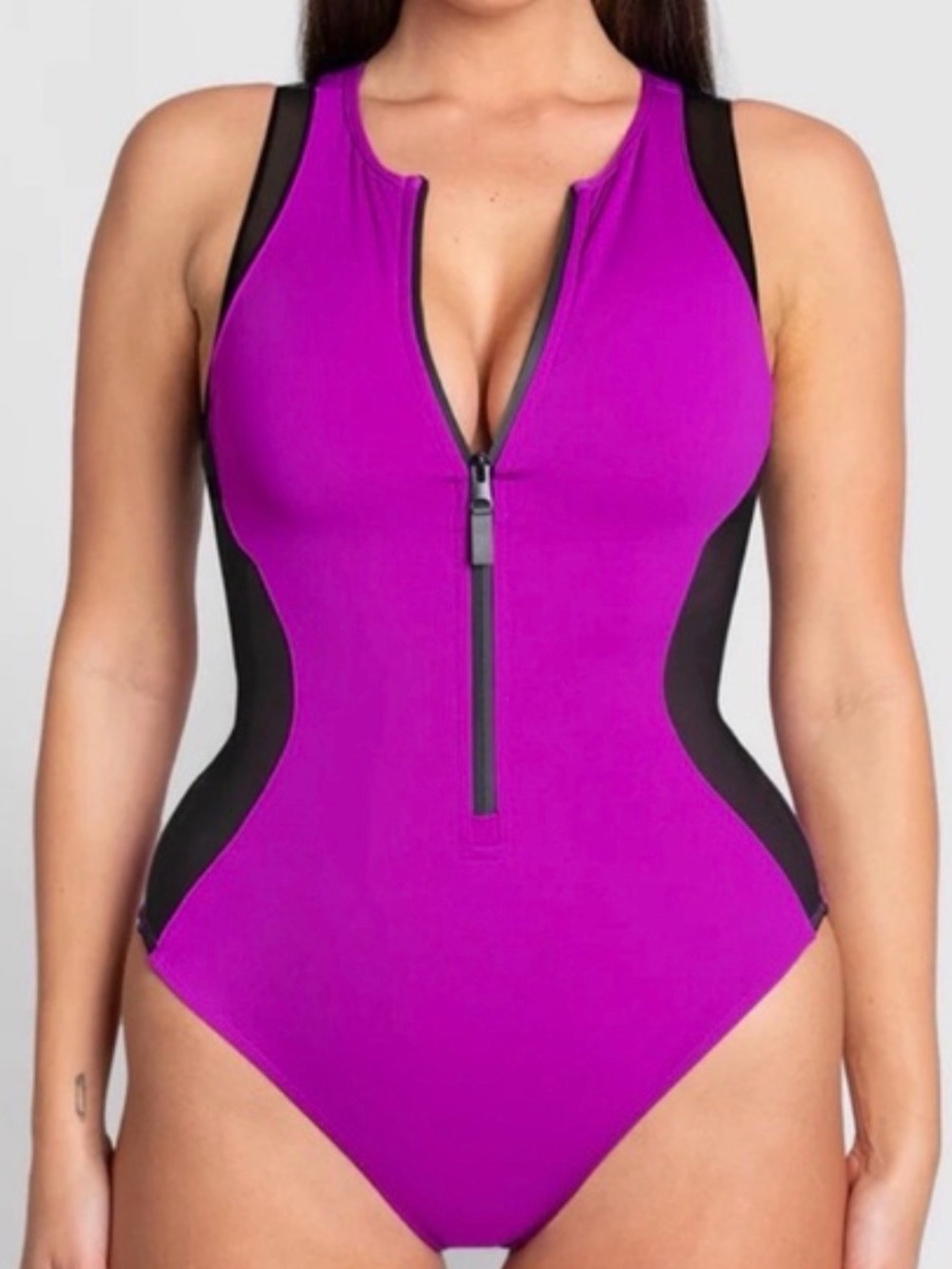 TA3 Sleeveless Surfy Contour Crewneck in Orchid